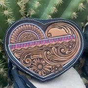 Neon Heart Card Pocket