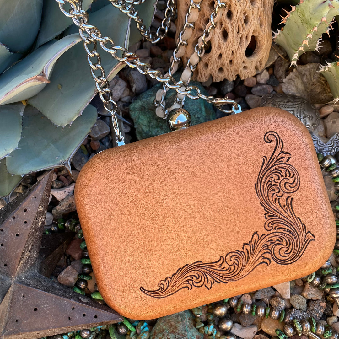 Leather Clamshell