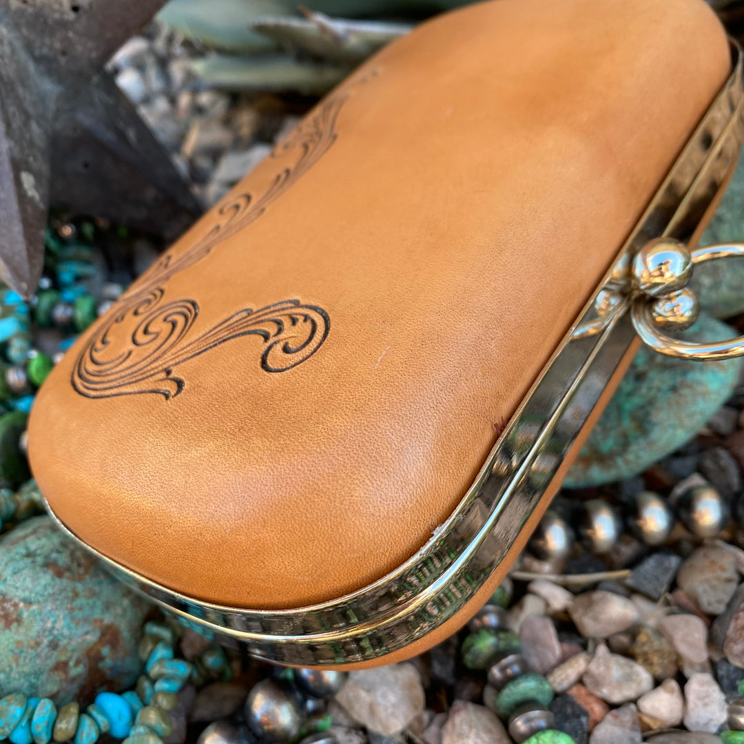 Leather Clamshell