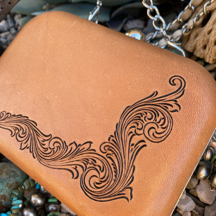 Leather Clamshell