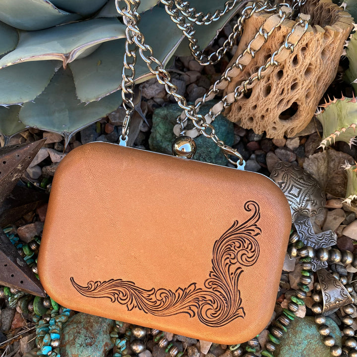 Leather Clamshell