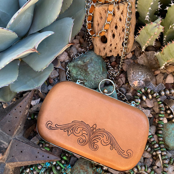 Leather Clamshell